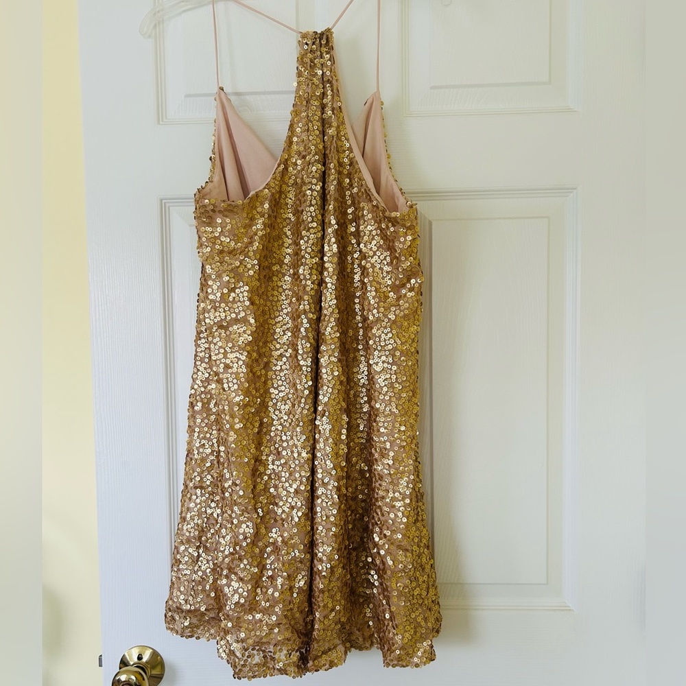 Gold Sequin Dress